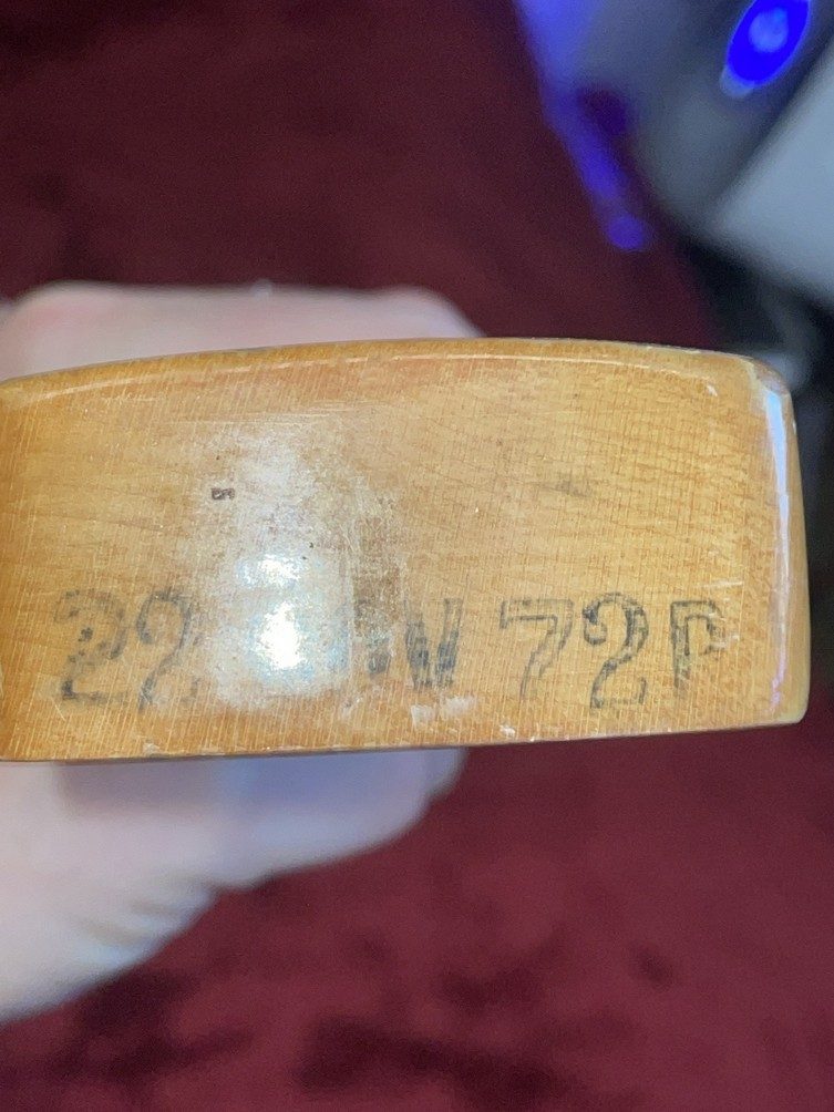 1972 Fender Stratocaster neck heel date 22 NOV 72B